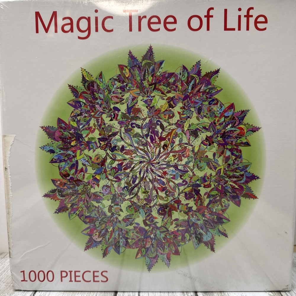 Round Mandala Jigsaw Puzzle Brain Games 1k Pc "Magic Tree of Life" SEALED 12+